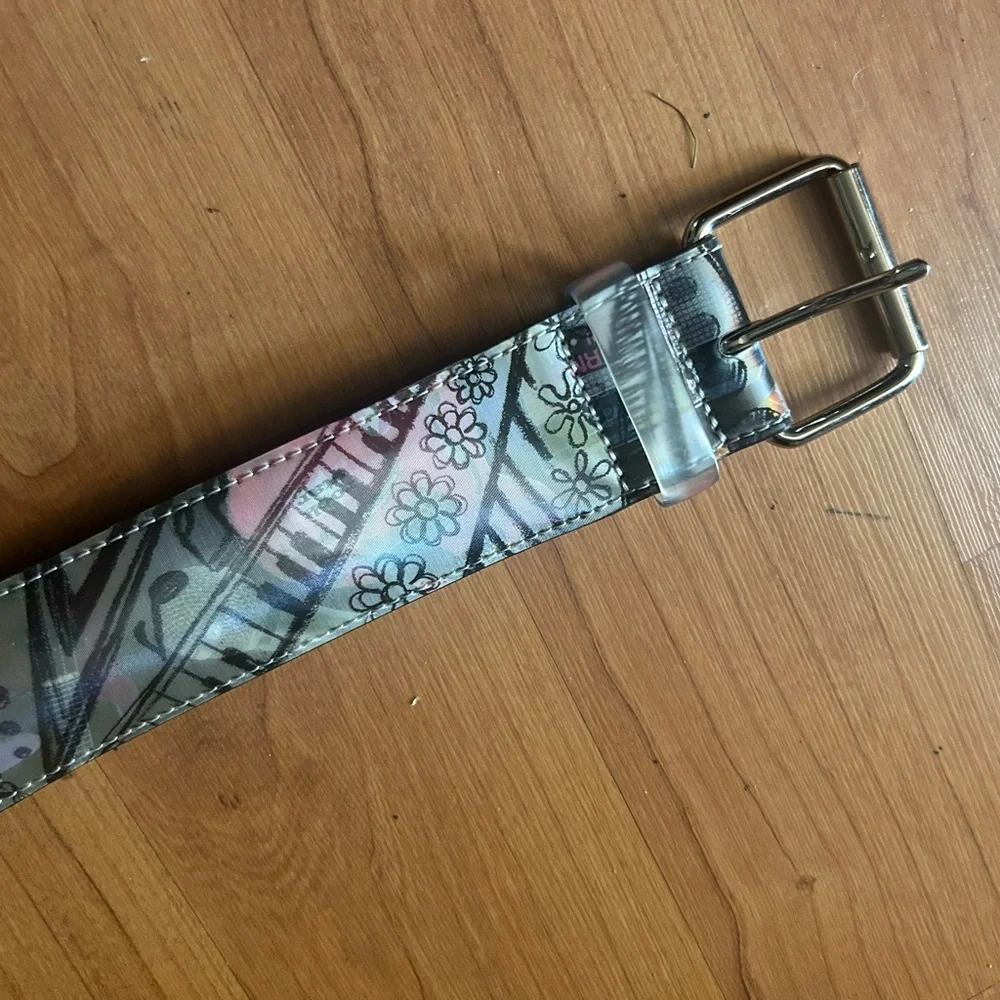 Vintage Hologram ROCK OUT Belt Unisex